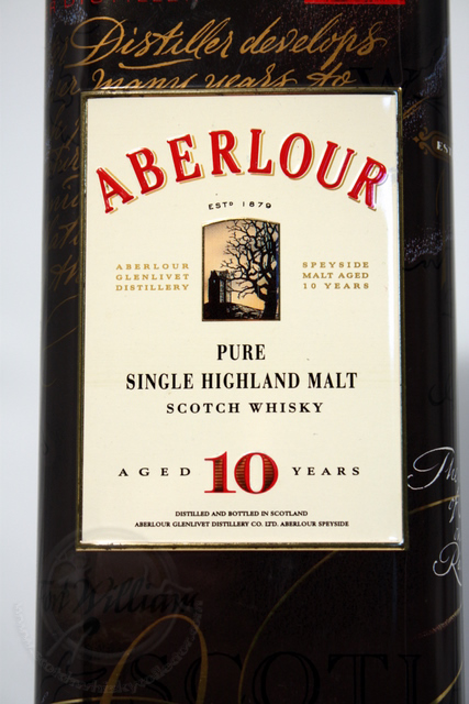 Aberlour box front detailed image