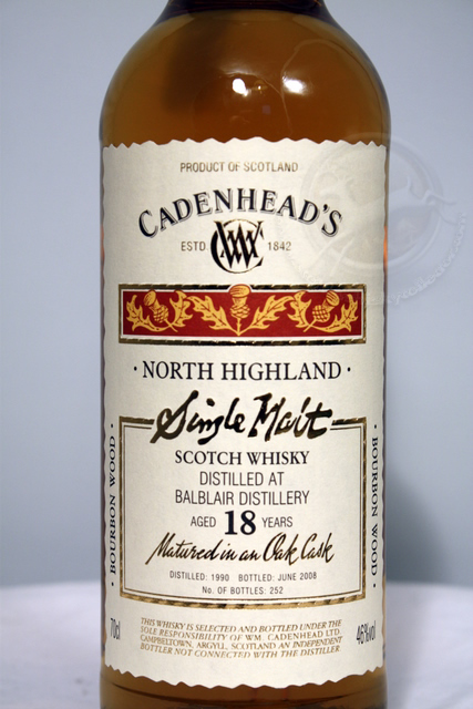 Balblair 1990 front detailed image of bottle