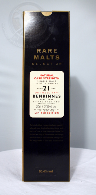 Benrinnes 1974 box front image