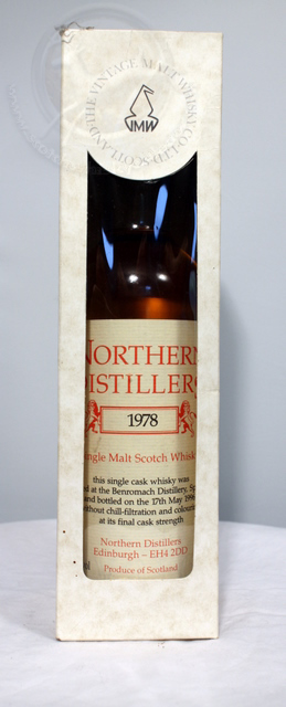 Benromach 1978 box front image