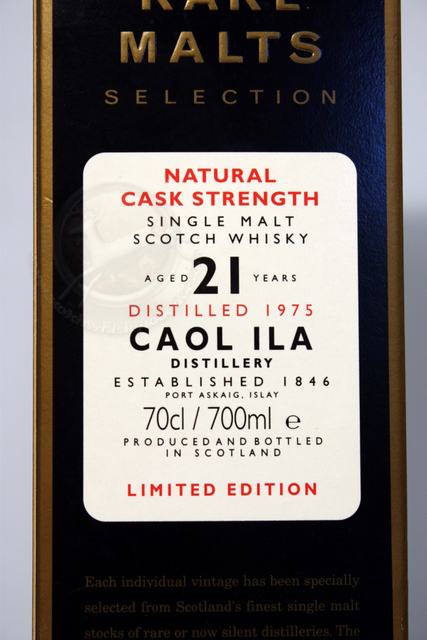 Caol Ila 1975 box front detailed image