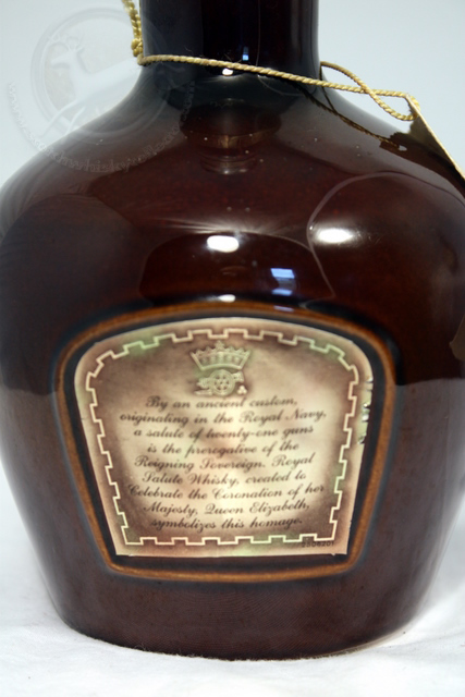Royal Salute rear detailed image of bottle