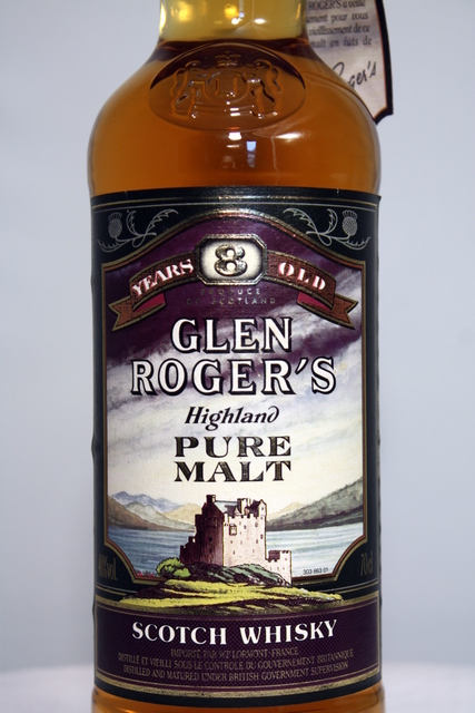Glen Rogers front detailed image of bottle