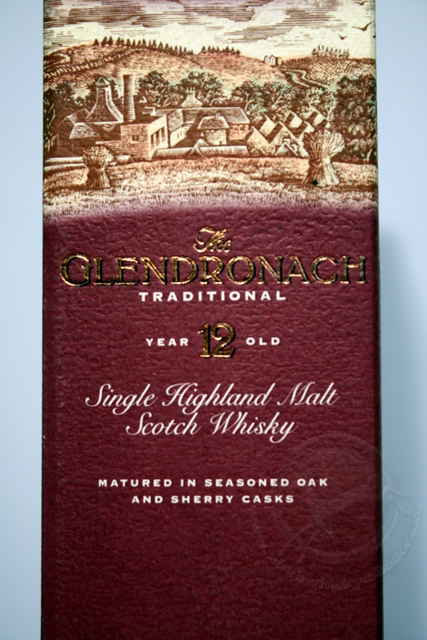 Glendronach box rear detailed image