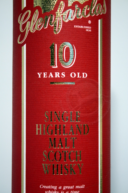 Glenfarclas box front detailed image