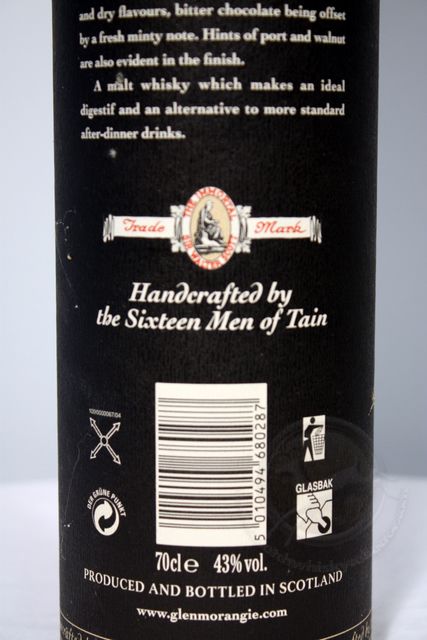 Glenmorangie Port box rear detailed image