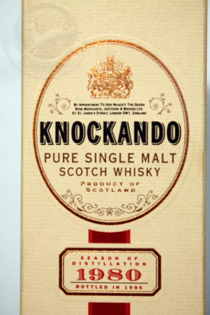 Knockando 1980 box front detailed image