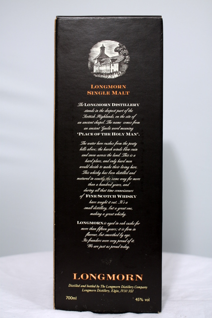 Longmorn box rear image