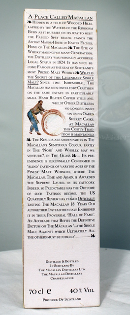 Macallan box rear image