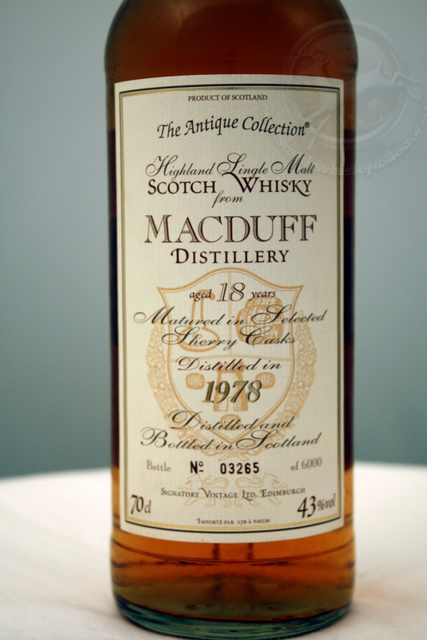 Macduff 1978 front detailed image of bottle