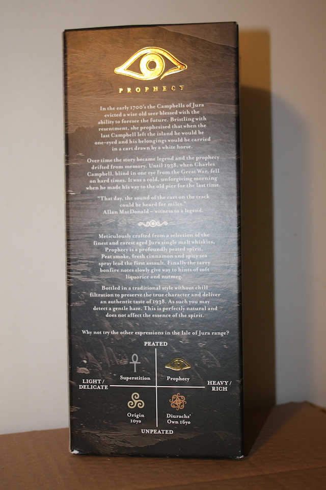 Jura Prophecy box rear image