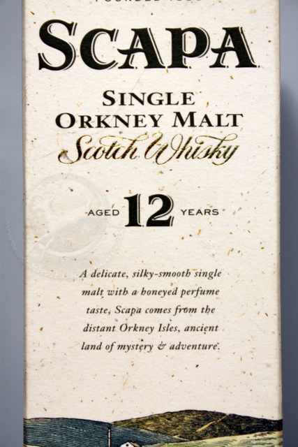 Scapa box front detailed image