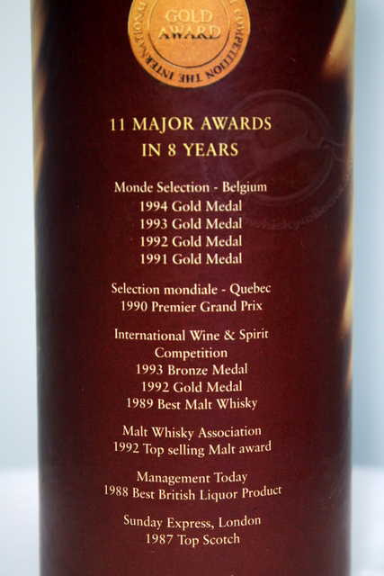 The Singleton of Auchroisk box rear detailed image