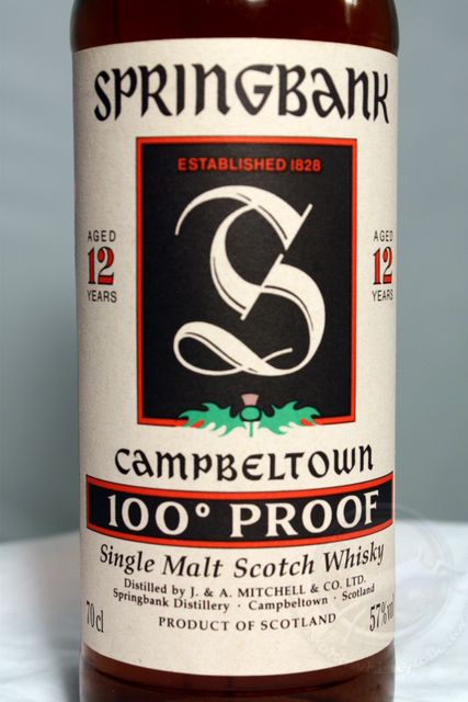Springbank 12 front detailed image of bottle
