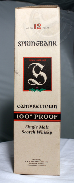 Springbank 12 box front image