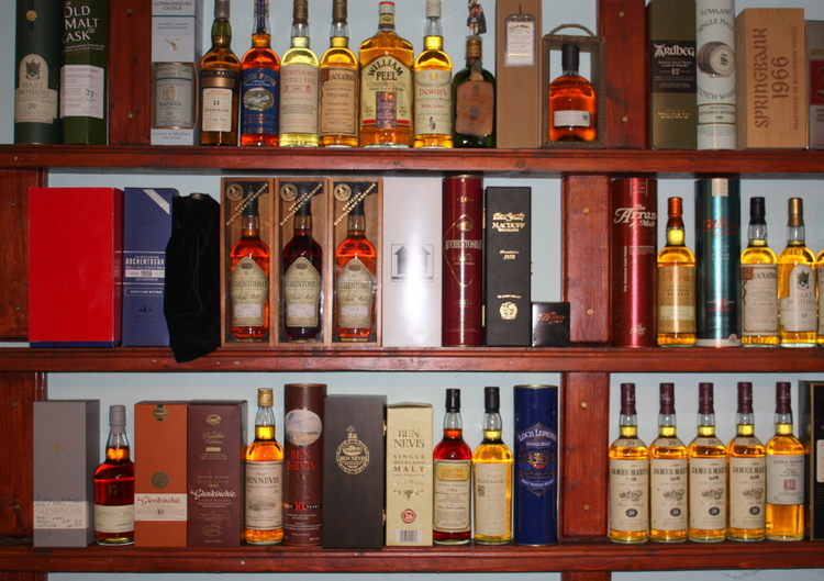 Part of the scotch whisky collection Part of the scotch whisky collection